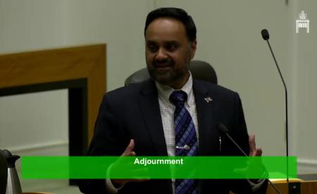 Tanzil Rahman giving a speech